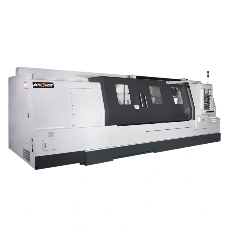 1 (2) ACCUWAY UT-300LX3 Fanuc Kontrollü CNC Yatay Torna