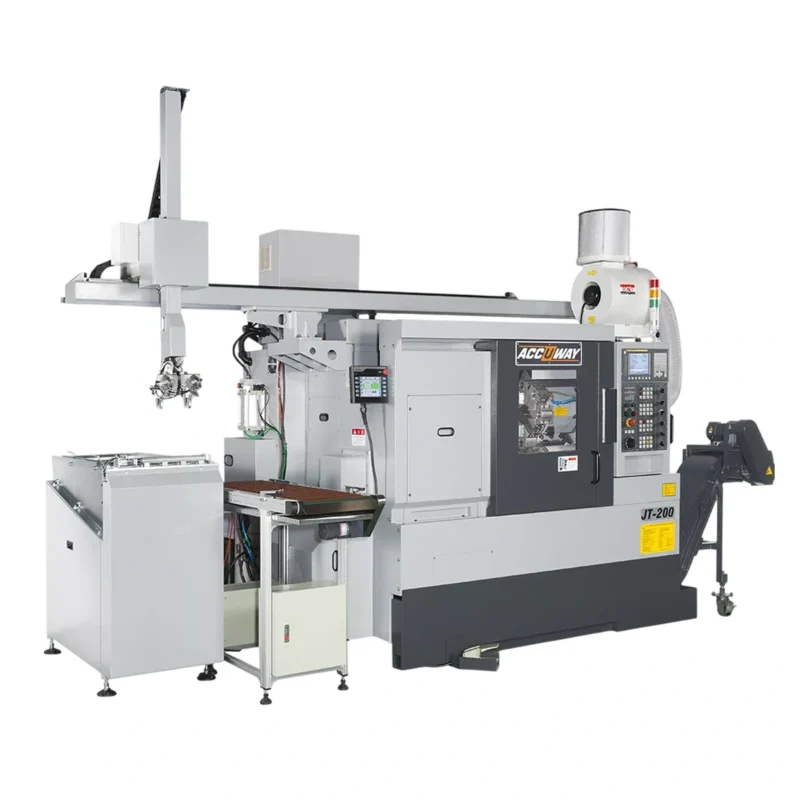 2 ACCUWAY JT-200 Fanuc Kontrollü CNC Yatay Torna